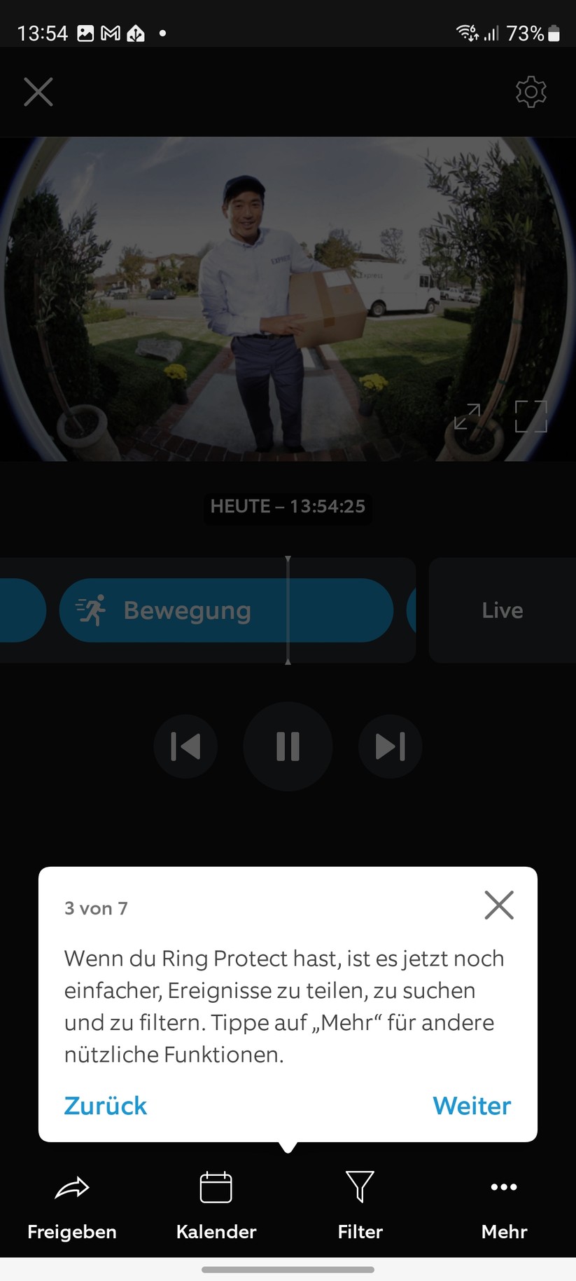 Ring Stick Up Cam Pro Akku: Die Kamera bietet viele Funktionen und Konfigurationsmöglichkeiten.