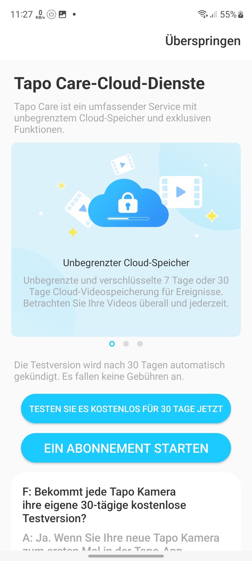 TP Link Tapo C420S2: Einrichtung