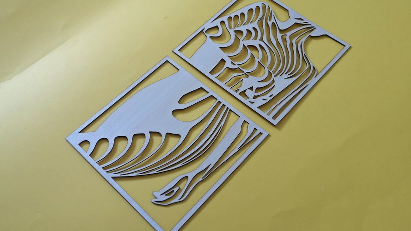 Sculpfun S9: Ein Schnitt und fertig - So macht das Schneiden von 2 mm dickem Holz Spaß.