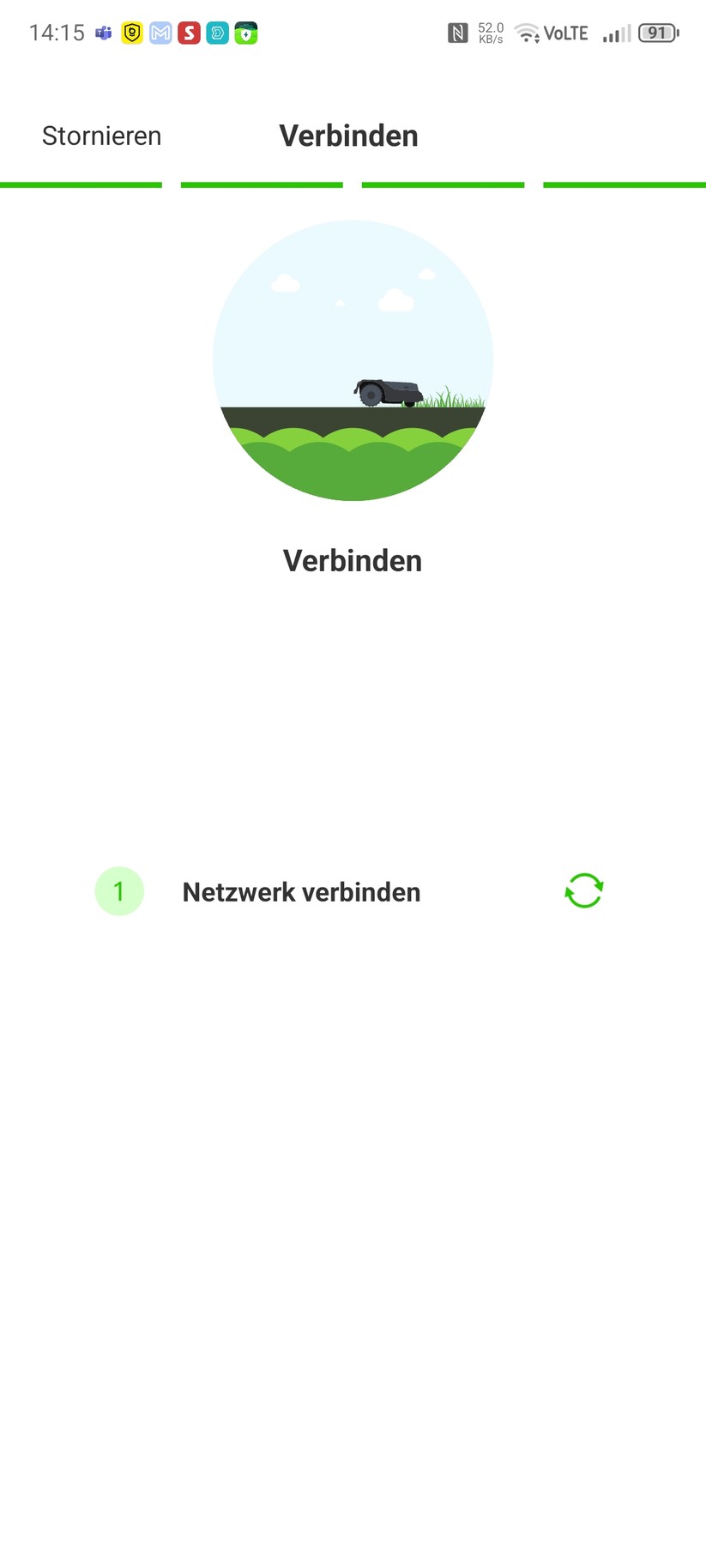 Roboup Raccoon 2 SE: Die Roboup-App liegt auf Deutsch und ist übersichtlich, sodass man den Mähroboter leicht konfigurieren und Zeitpläne erstellen kann.