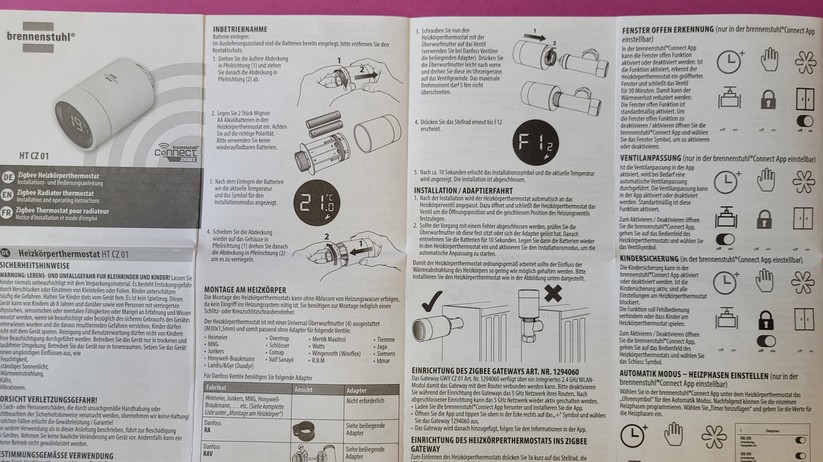 Brennenstuhl Zigbee Heizkörperthermostat HT CZ 01