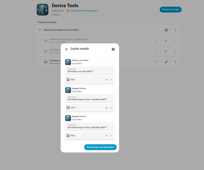 Switchbot Lock Ultra: Die Integration in Home Assistant ist über die Cloud, Bluetooth, Matter und MQTT möglich. Über MQTT wird auch das Ziehen der Falle angeboten. Allerdings funktioniert das nicht korrekt. Scheinbar wird die Kalibrierung über MQTT bei diesem Befehl nicht berücksichtigt. 