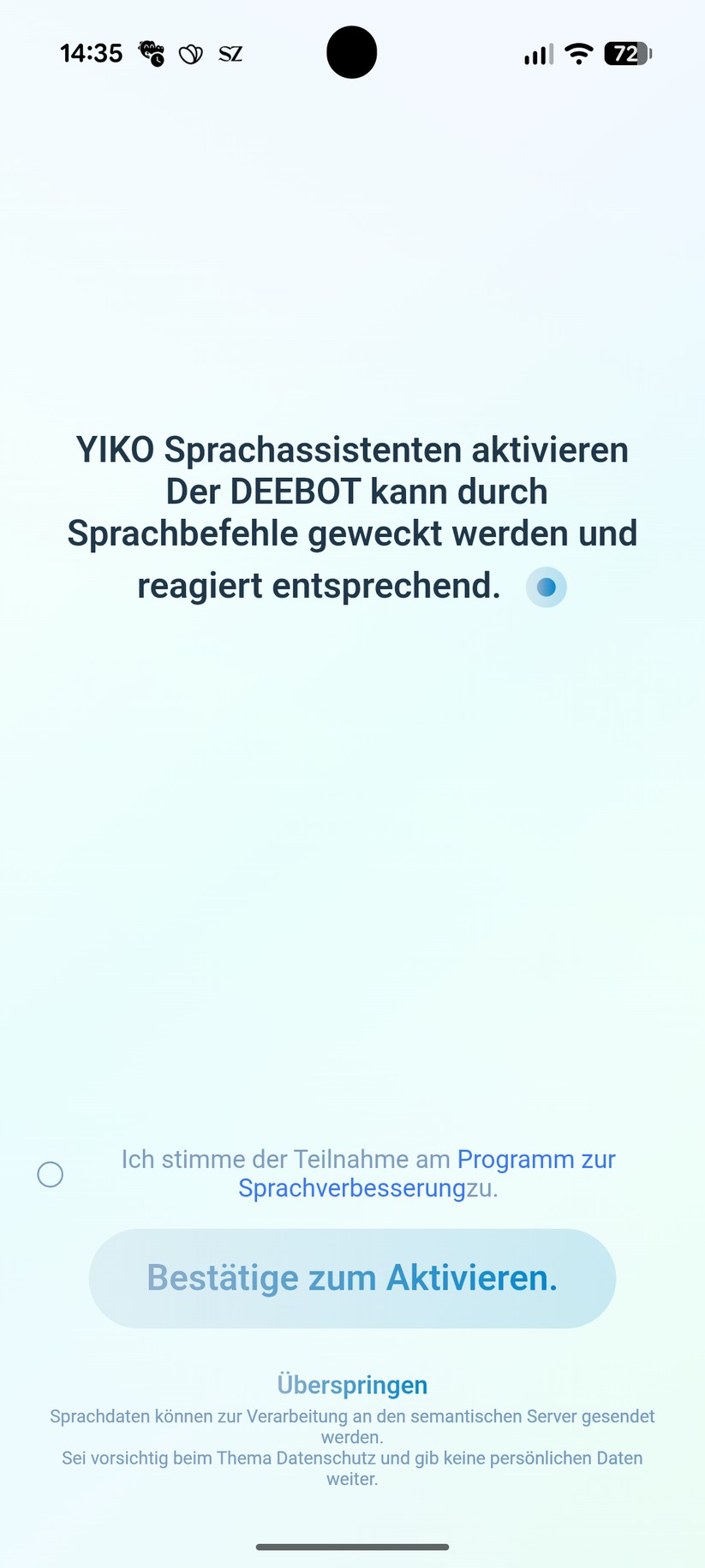 Ecovacs X12S Omnicyclone – App & Einrichtung