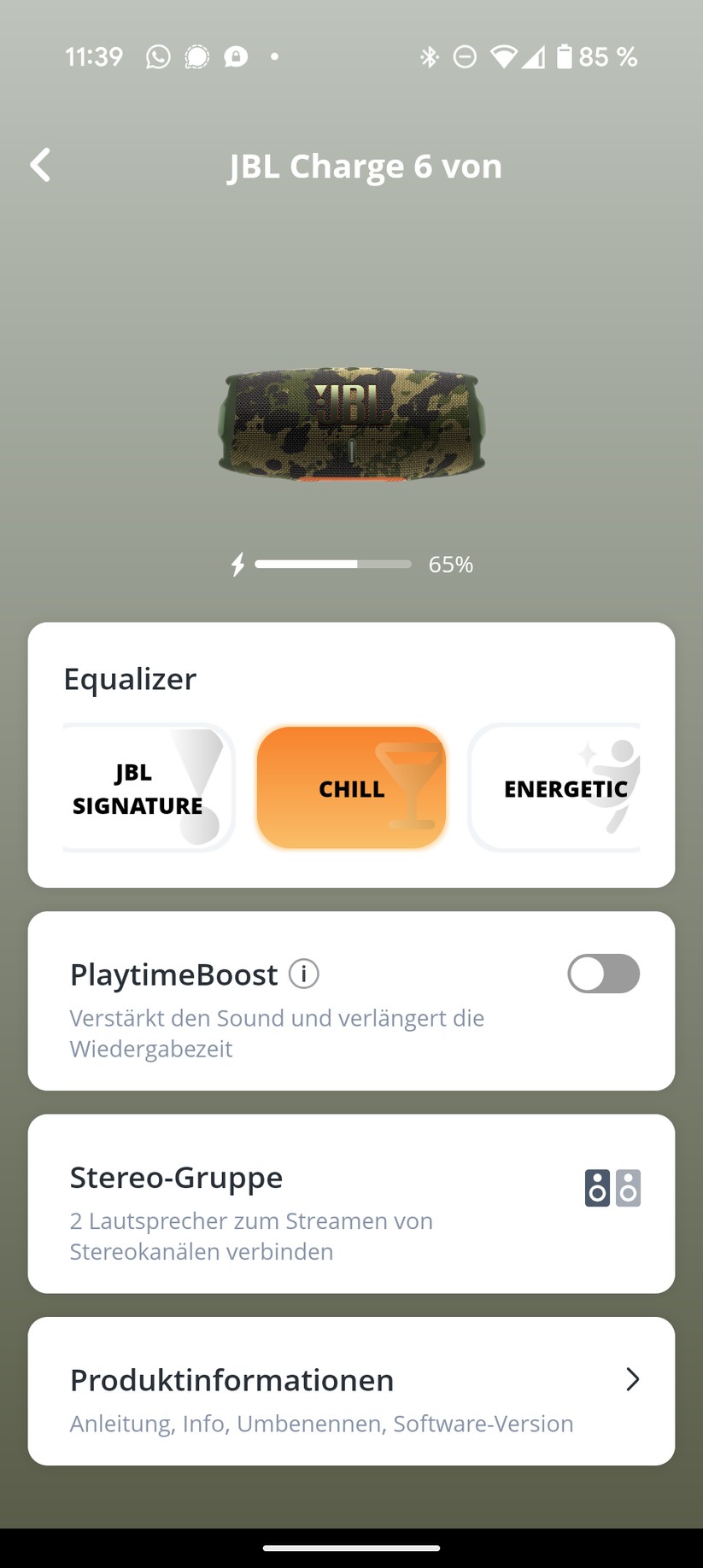 JBL Charge 6 Screenshot