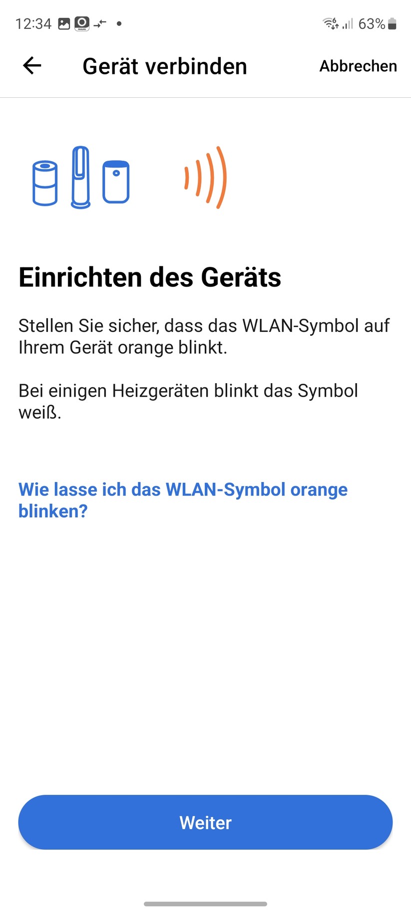  Einrichtung mit App Air+