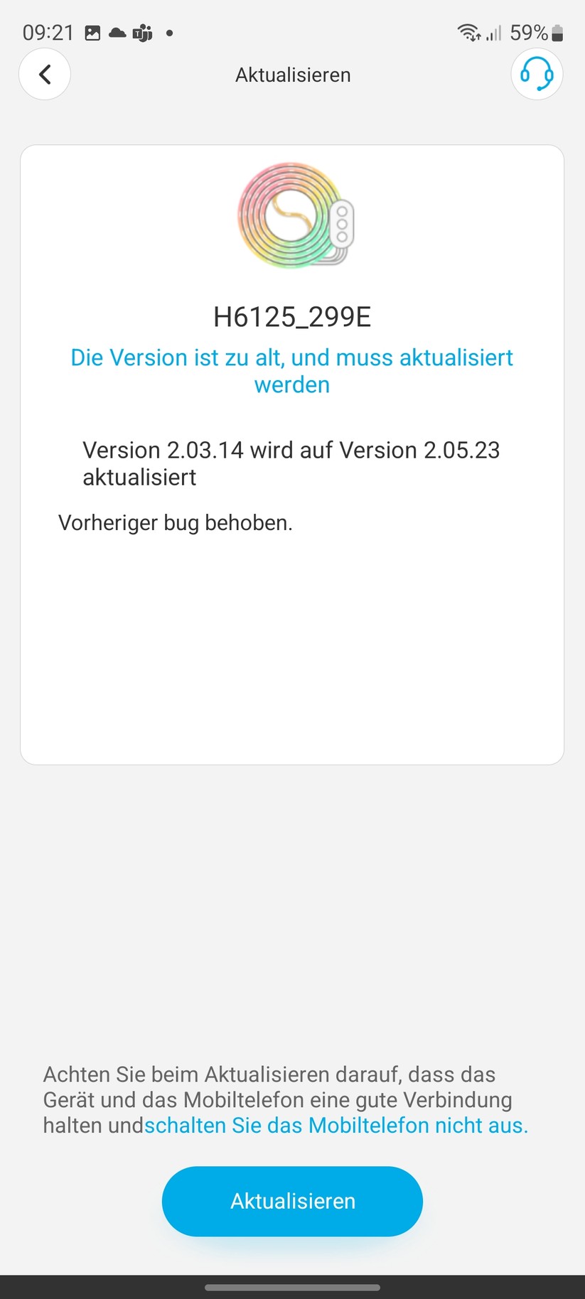 Govee RGBIC-LED-Streifen: App