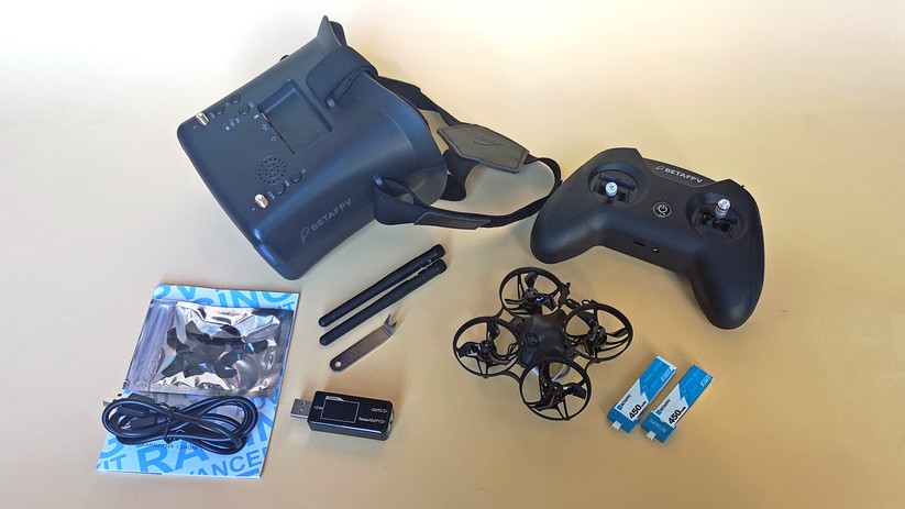 So sieht das RTF-Set (ready to fly) aus.