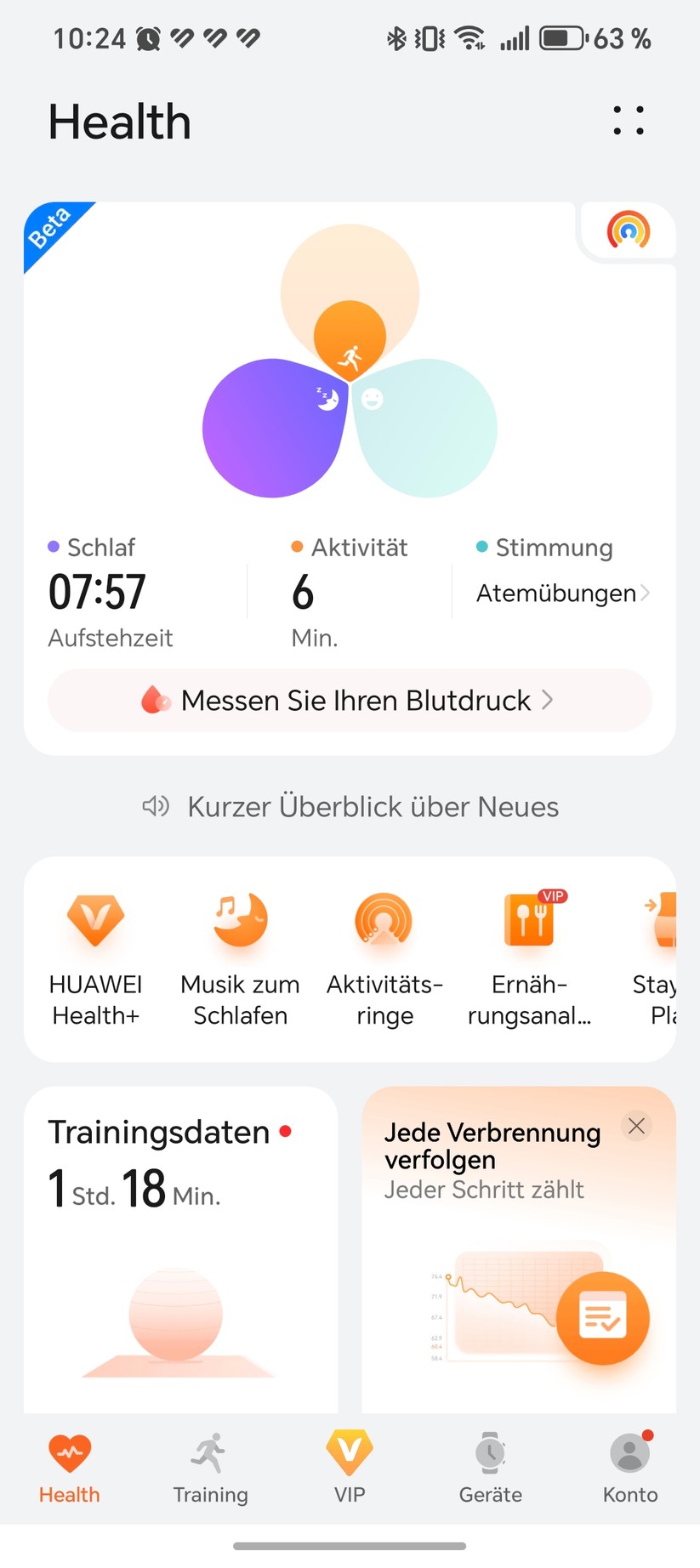 Huawei Watch GT Runner 2 - Health App