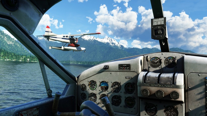 Auch in VR kann man den Microsoft Flight Simulator genießen