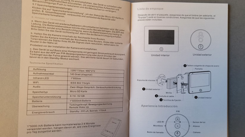 Tmezon MZ-DV11: Digitaler Türspion mit HD-Auflösung