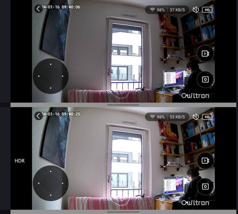 Owltron Cam O1: Konfiguration und Testaufnahmen