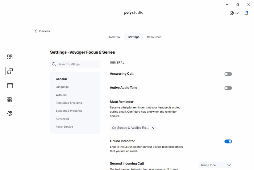 Poly Voyager Focus 2 UC - Bilder App