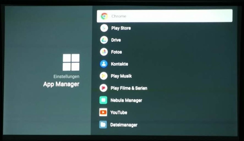 Der Support schaltet die Google-Dienste auf dem Nebula Capsule Max frei.