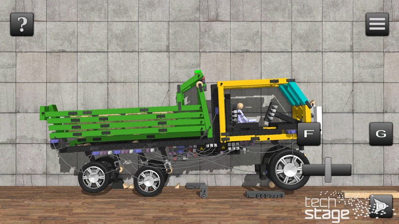 Dieses eindrucksvolle Gefährt inklusive Federung sowie Be- und Entladefunktion hat der Principia-User Leis zusammengezimmert.