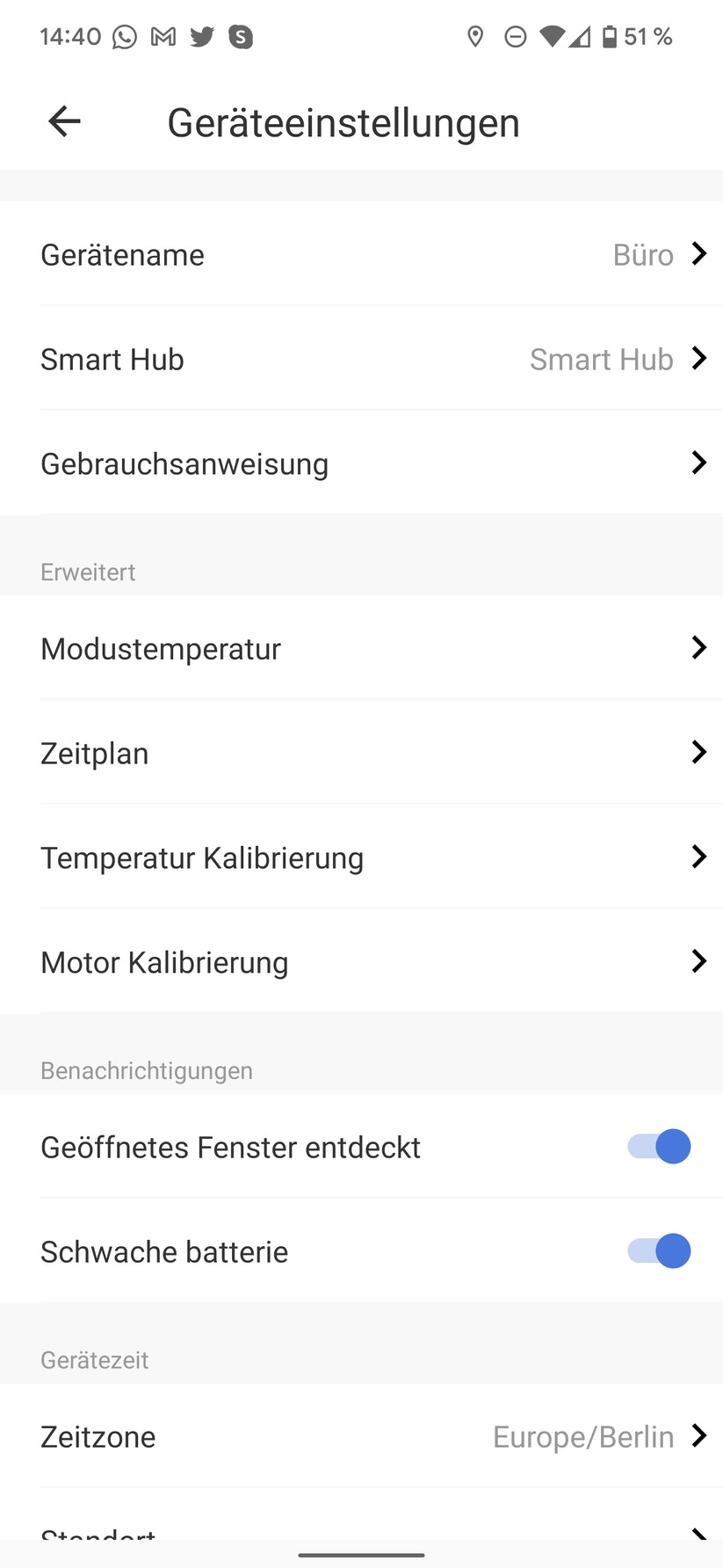 Meross Heizkörperthermostat Screenshots