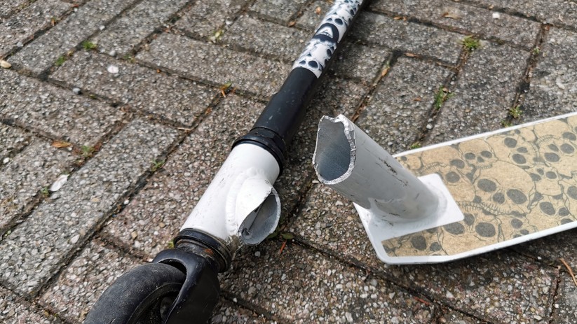 Schlechte Qualität kann auch ganz ohne Motor zu ernsthafte Verletzungen führen.