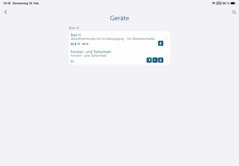 Die App von Homematic IP ist auch für Tablets optimiert. Damit lässt sich das Thermostat übersichtlicher bedienen als auf einem Smartphone.