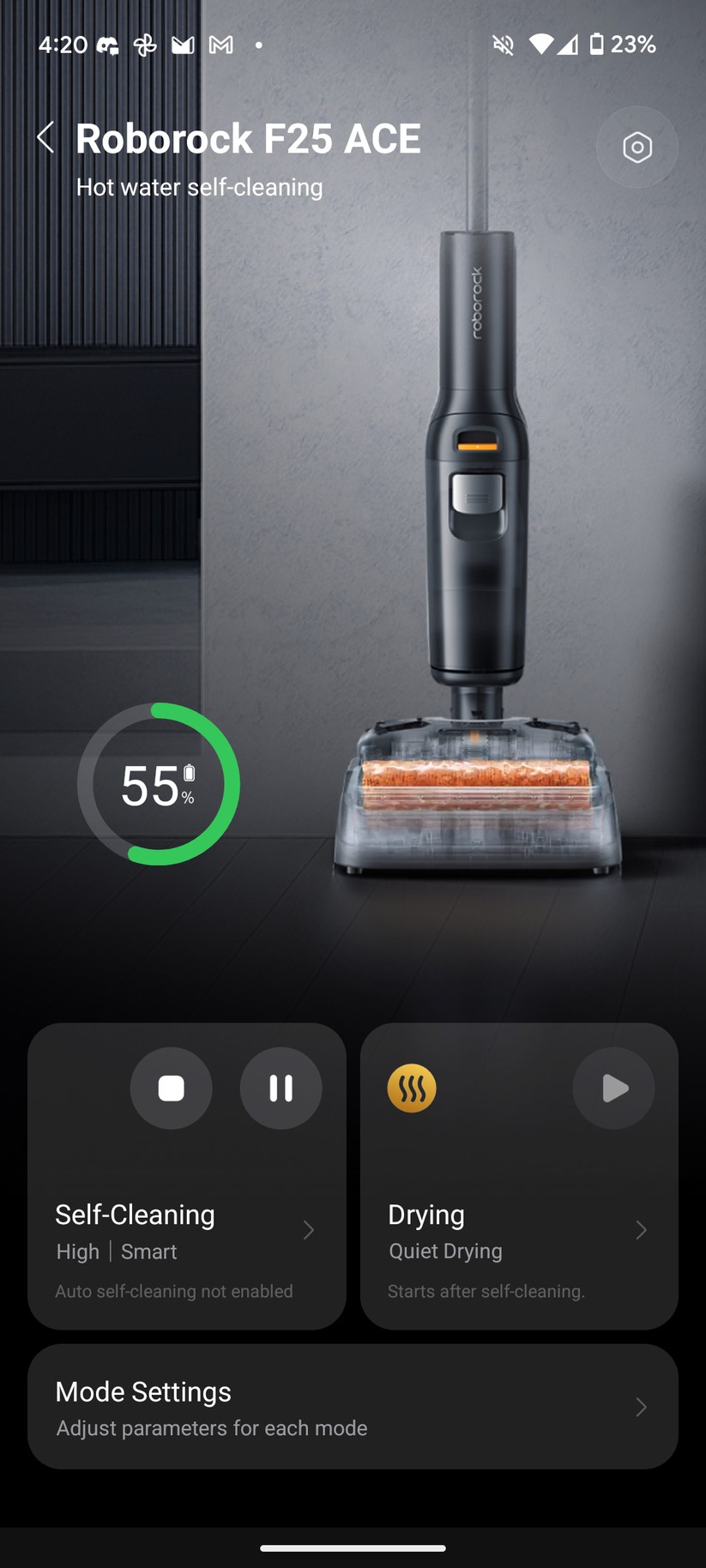 Roborock F25 Ace - Bilder App 