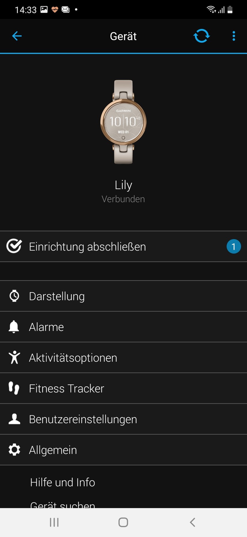 Garmin Connect Lily 