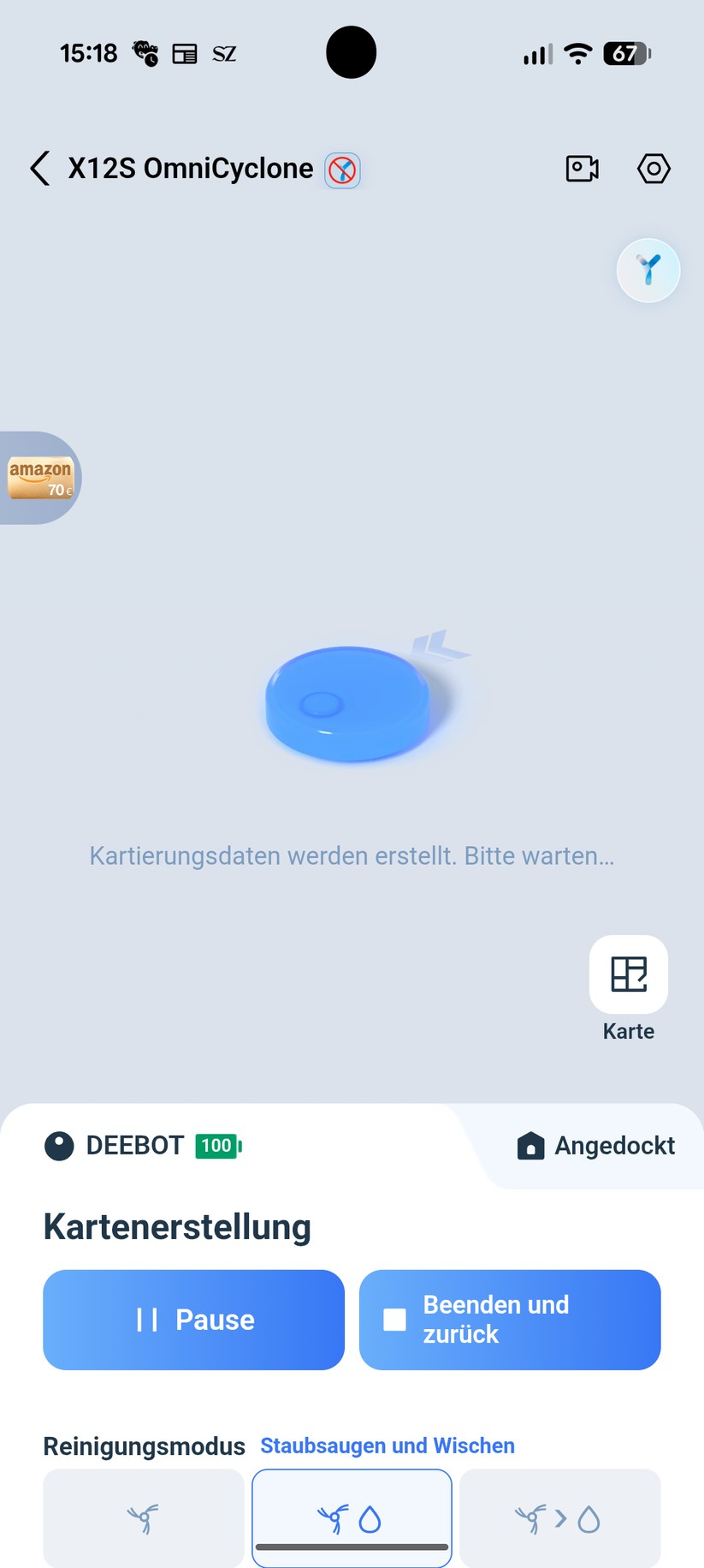 Ecovacs X12S Omnicyclone – App & Einrichtung