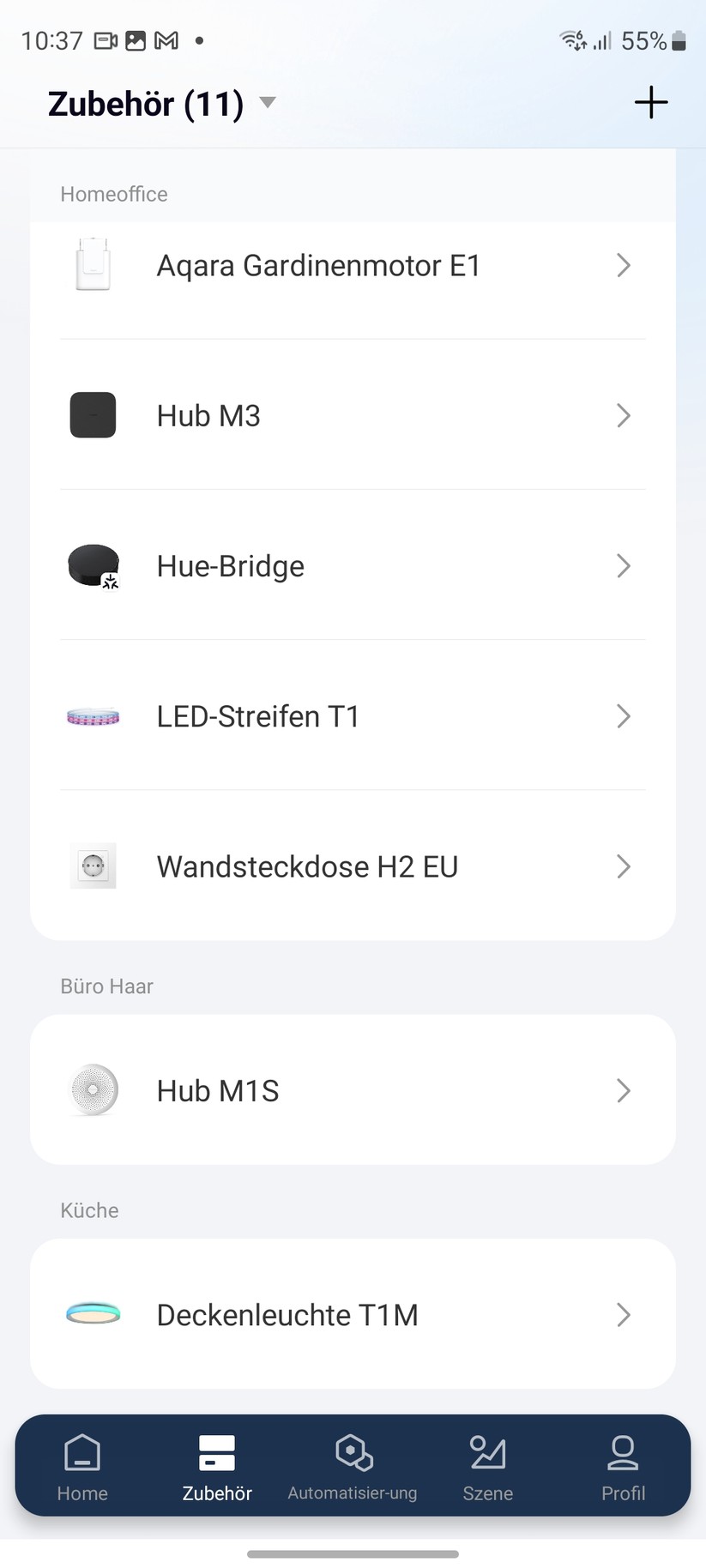 Der Aqara M3 unterstützt die Einbindung der Philips-Hue-Bridge und kann damit daran angeschlossene Geräte steuern.