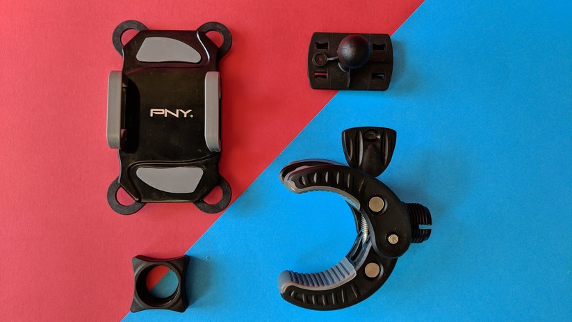 Die PNY Expand Bike Mount lässt sich vier Teile zerlegen.