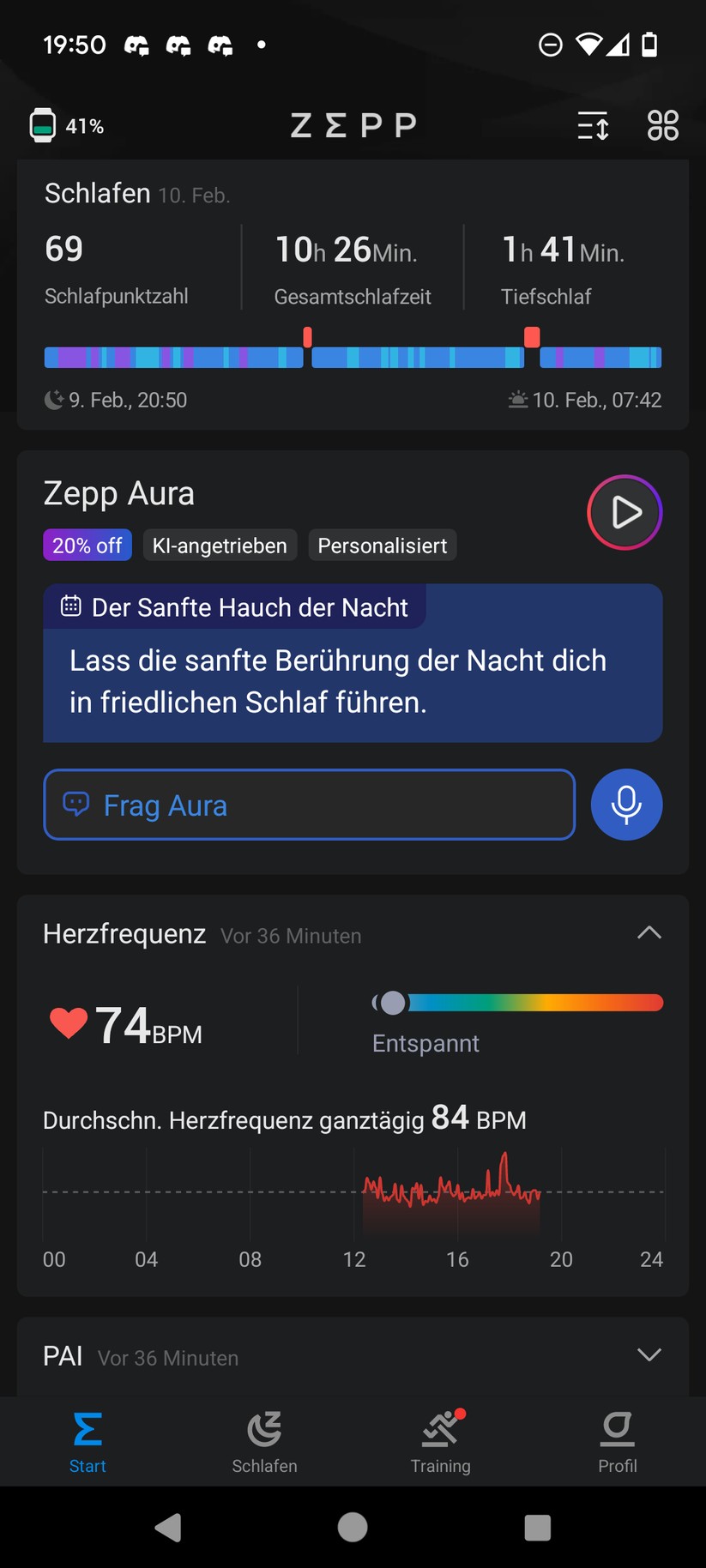 Amazfit Active - Zepp-App