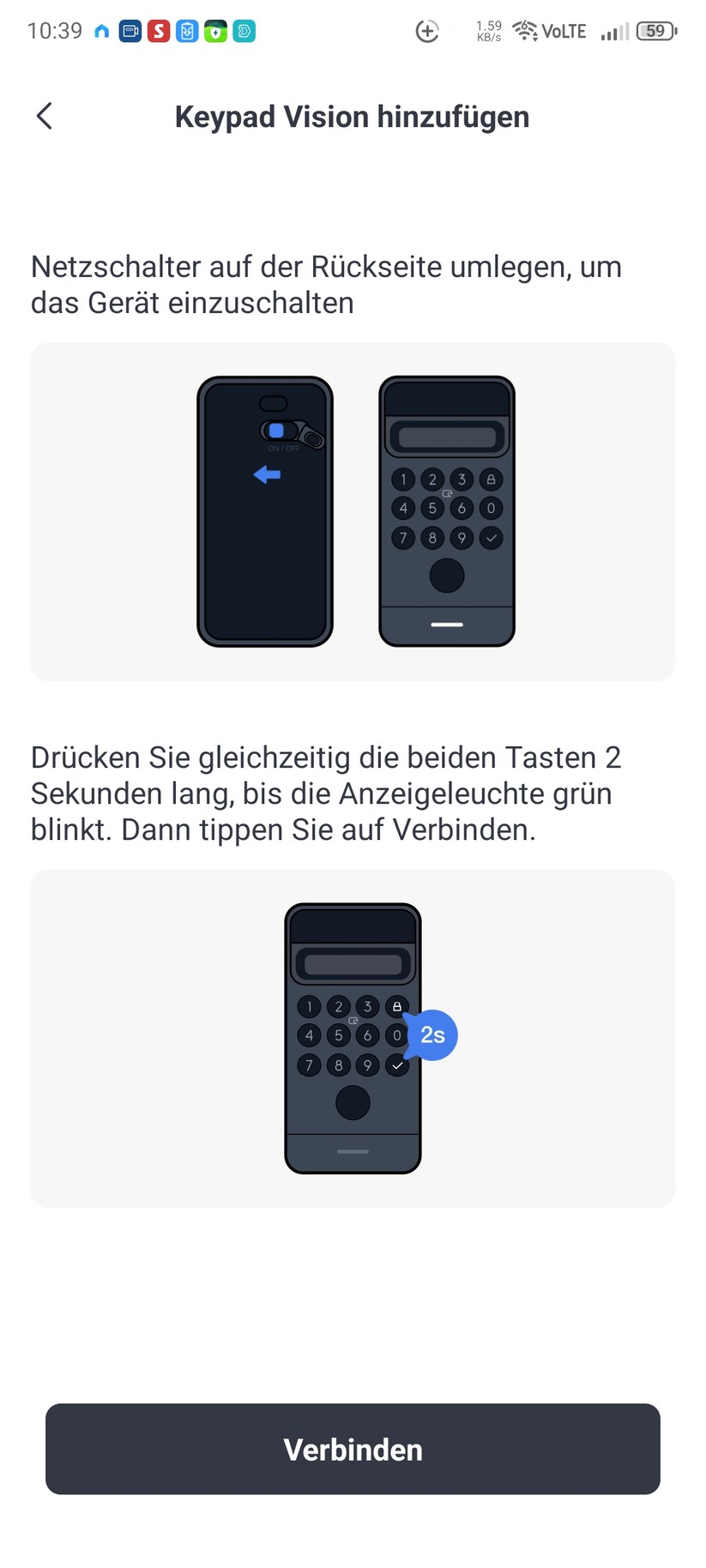 Lock Ultra, Keypad, Hub Mini: Die Einrichtung erfolgt über die Switchbot-App.