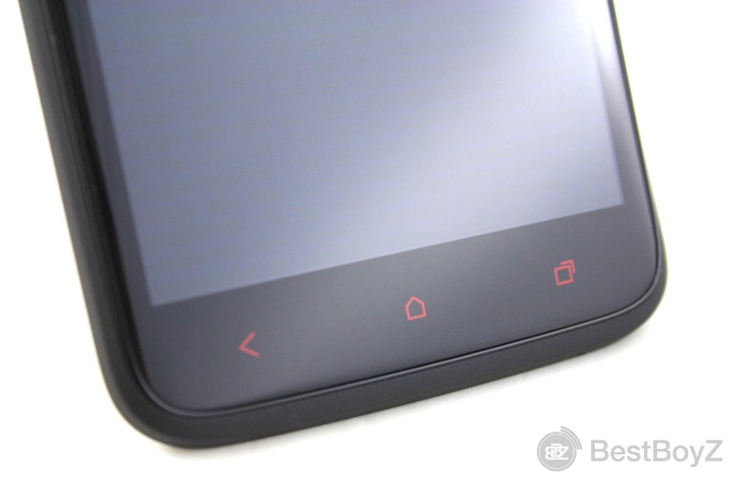 Rote elektrische Tasten des HTC One X+