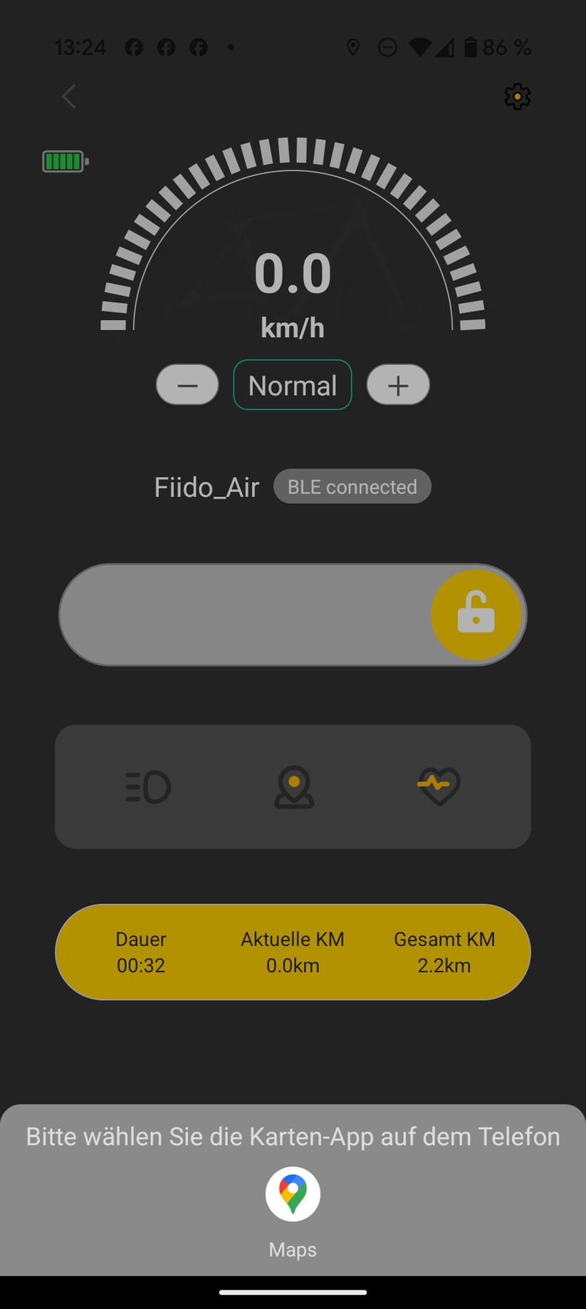 Fiido Air App Screenshot