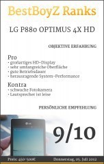 BestBoyZ Ranks zu dem LG P880 OPTIMUS 4X HD