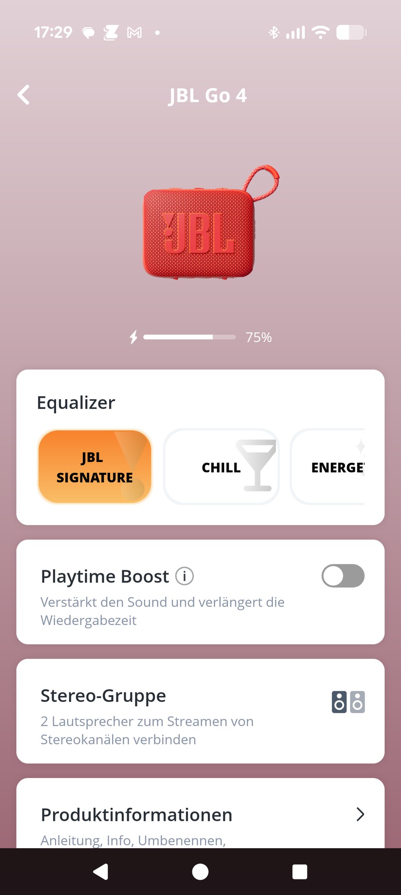 JBL Go4 Screenshot
