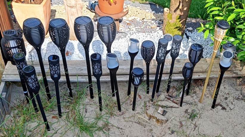 Solarfackeln im Test