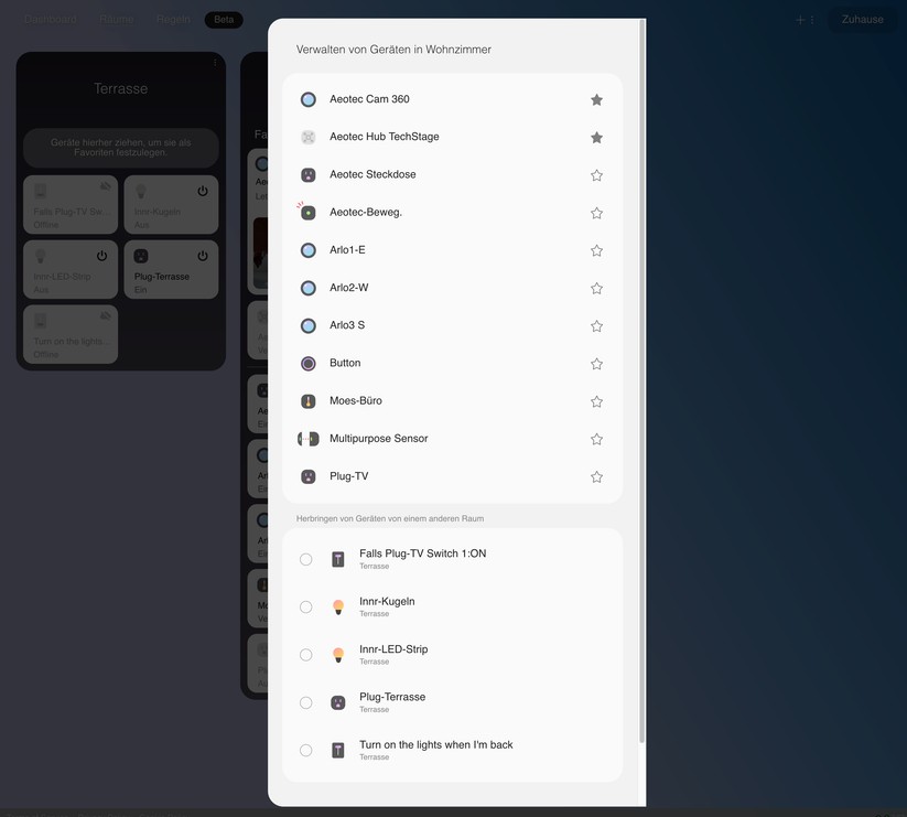 Smartthings: Web-App
