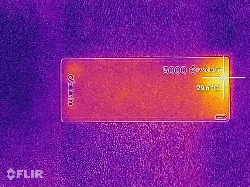 Hitzeentwicklung der Cellularline Freepower Slim 5000