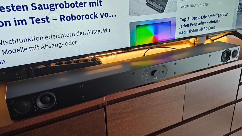 Nubert Nupro AS-2500: Schlanke Stereo-Soundbar mit Fokus auf Klarheit