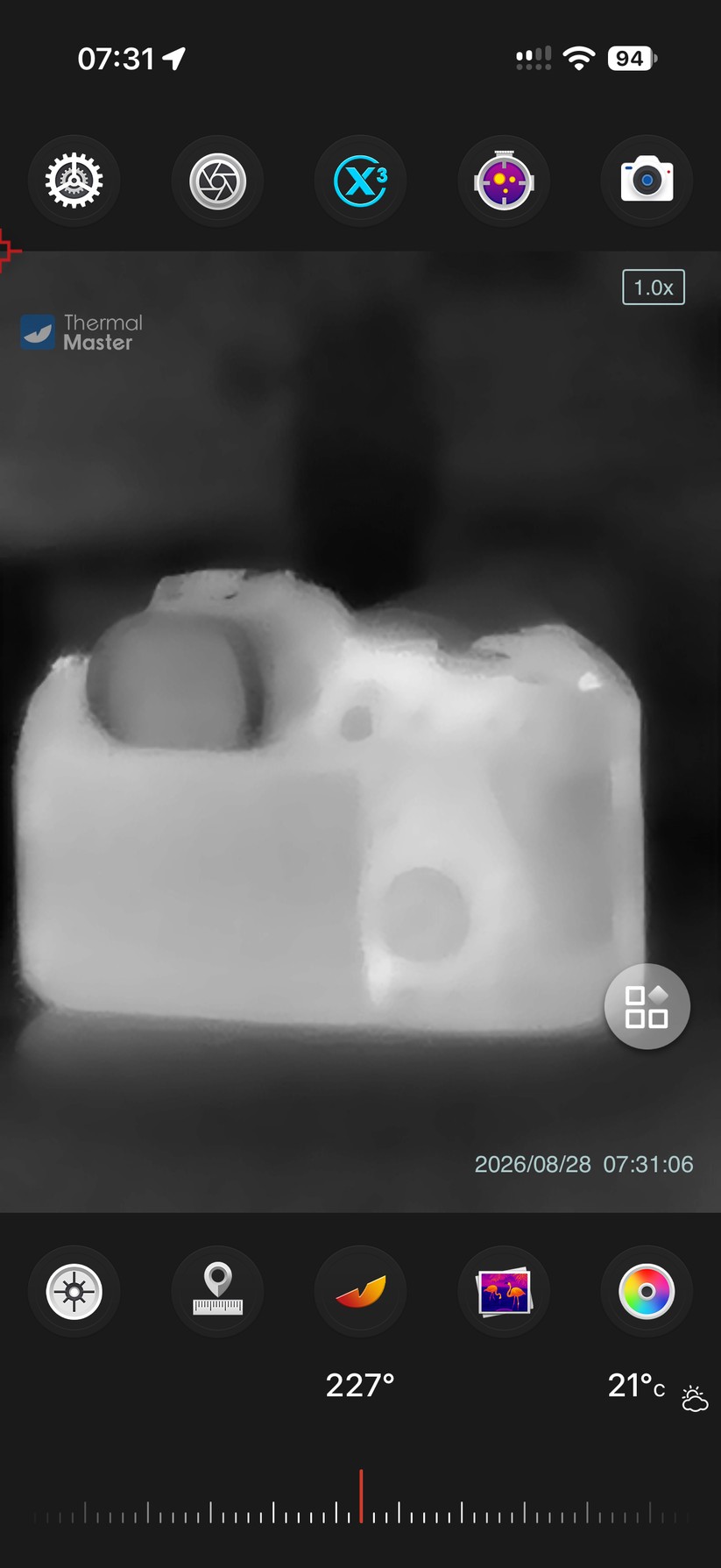 Thermal Master T2 Max: Aufnahmen