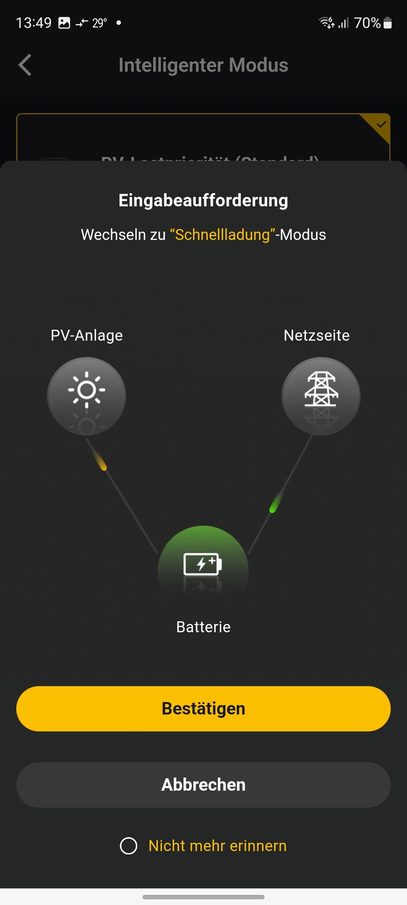 Alpha ESS Vitapower: Einstellungen mit der App Alpha Lite