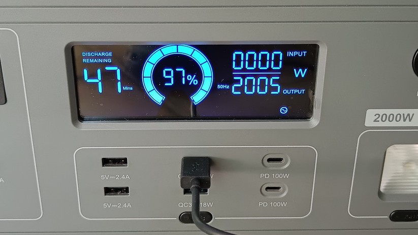 In der Praxis sind sogar etwas mehr als 2000 Watt möglich.