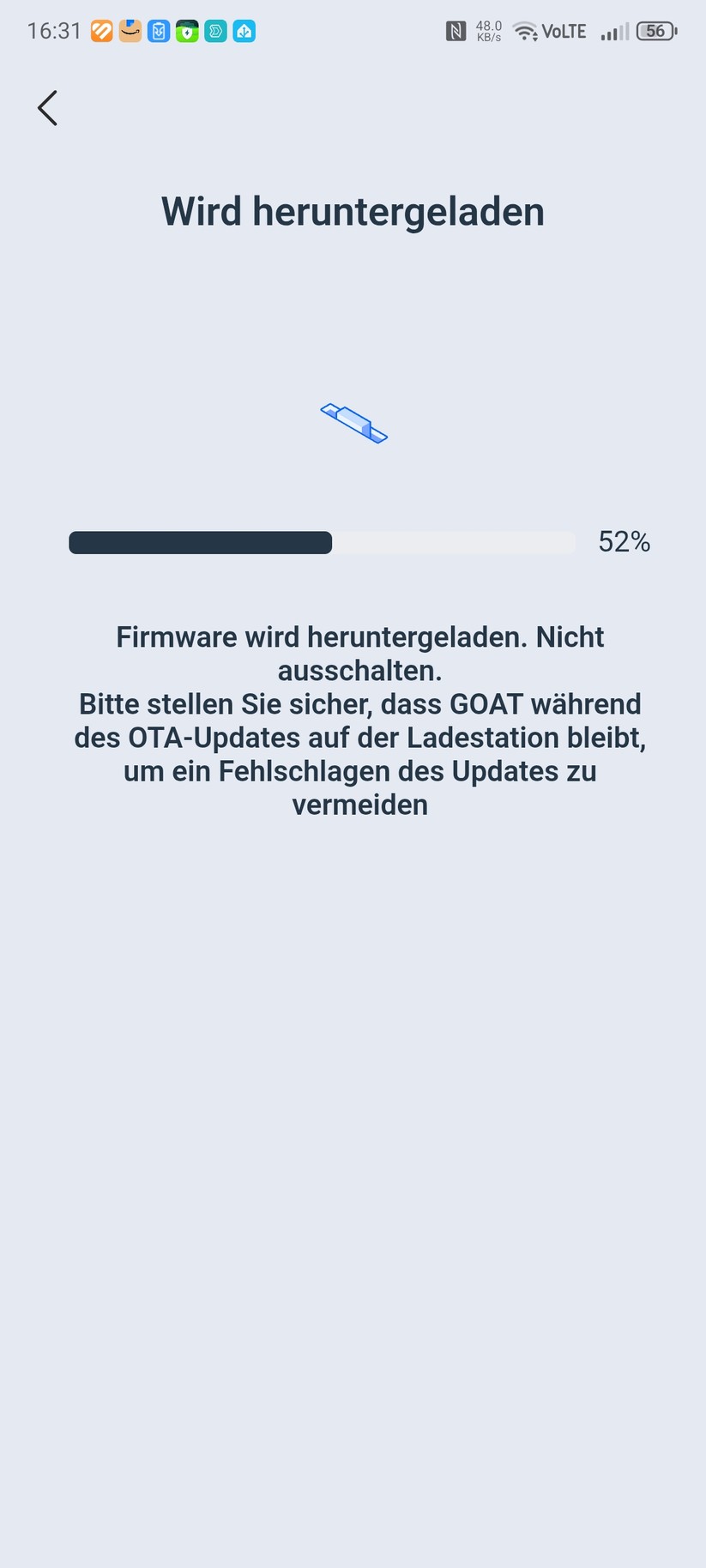 Ecovacs-App: Die Einrichtung des Goat A3000 LiDAR Pro ist schnell abgeschlossen.