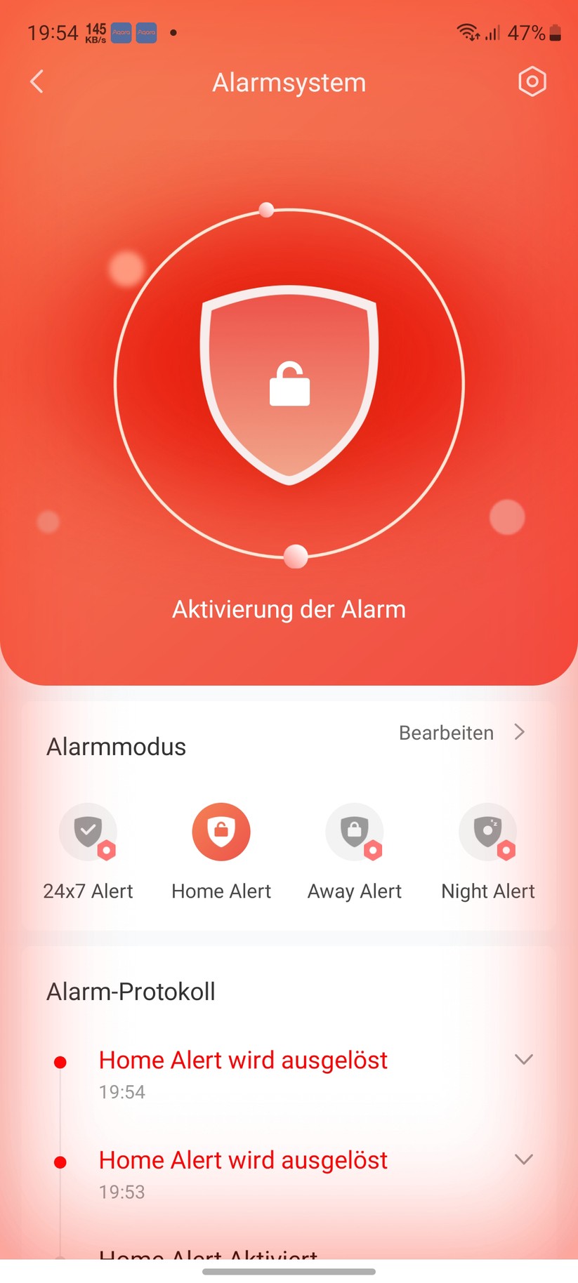Aqara Home bietet auch eine Alarmanlage, die zudem kompatibel mit Apple Homekit ist.