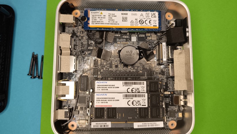 Minisforum M1 Pro: RAM & SSD