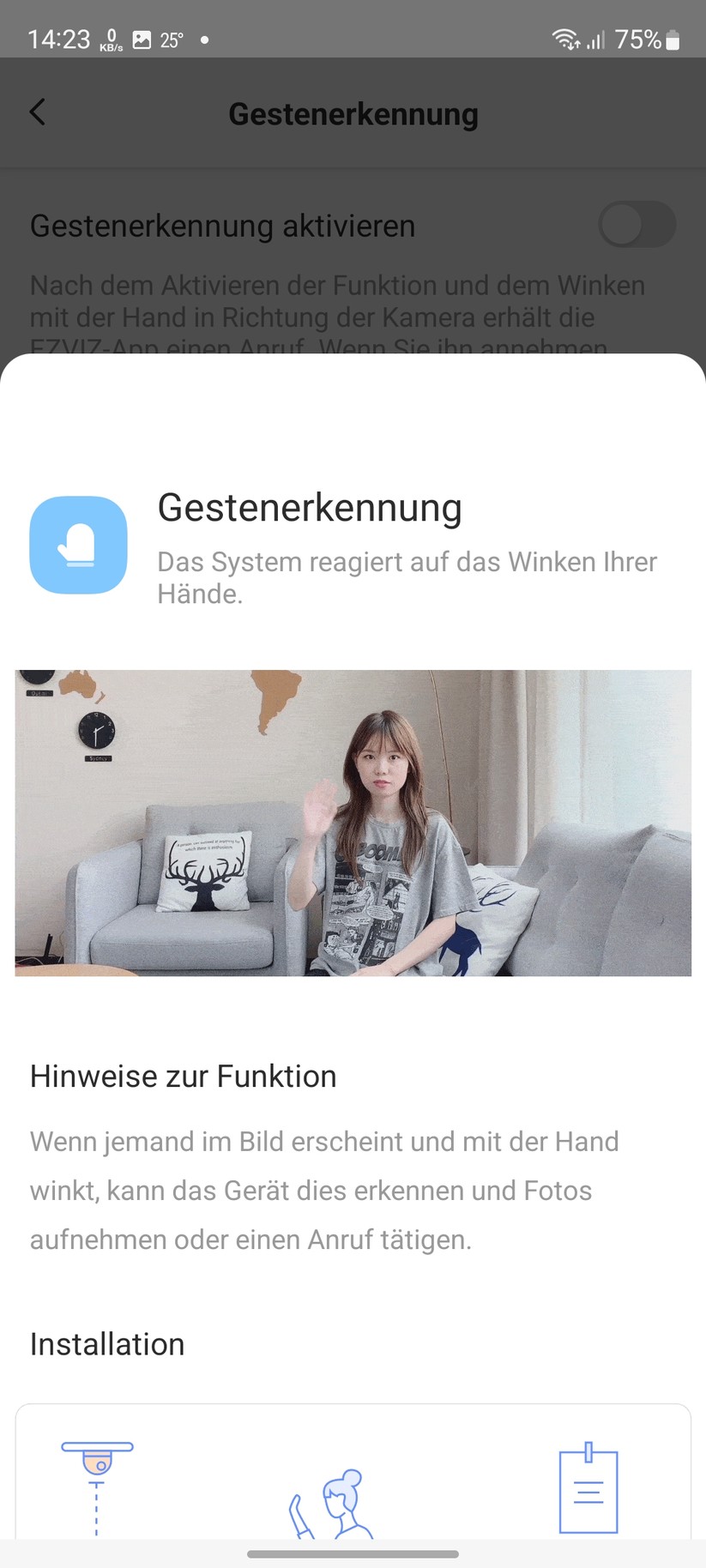 Ezviz C6 2K+: Einstellungen
