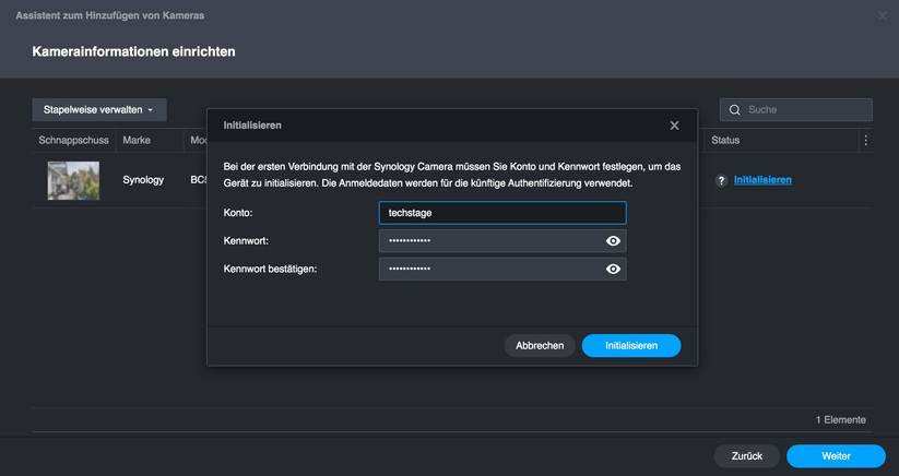 Synology BC500: Setup und Einstellungen