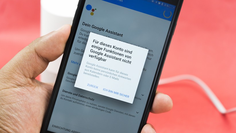 Google IDs mit einer Koppelung zu Google G Suite funktionieren nicht 100 prozentig mit Google Assistant auf Google Home.