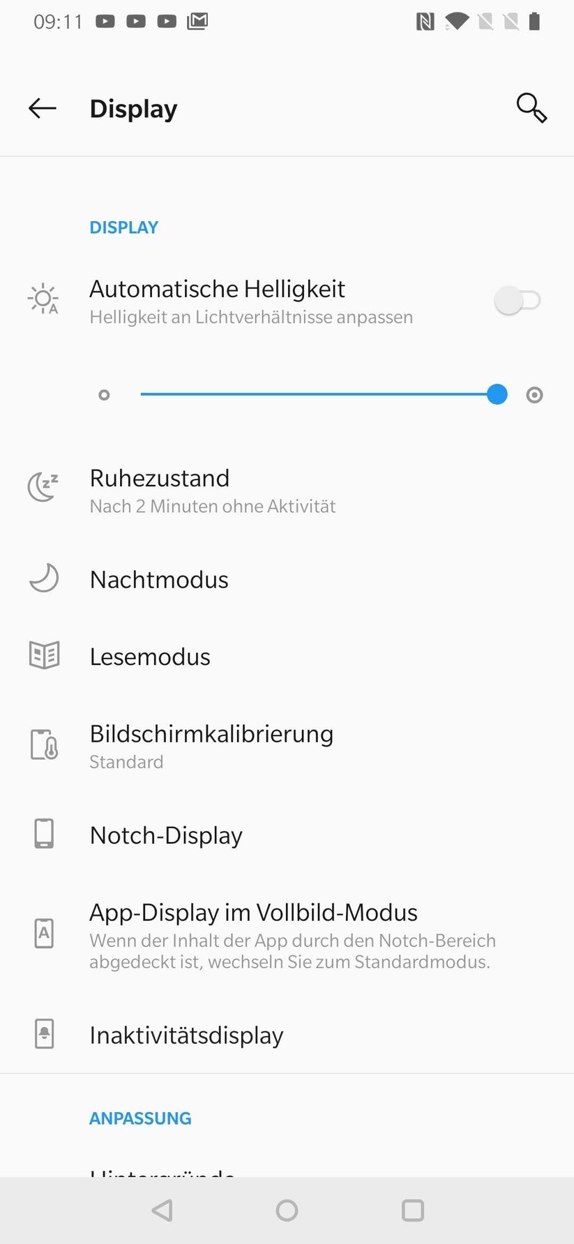 Display-Einstellungen