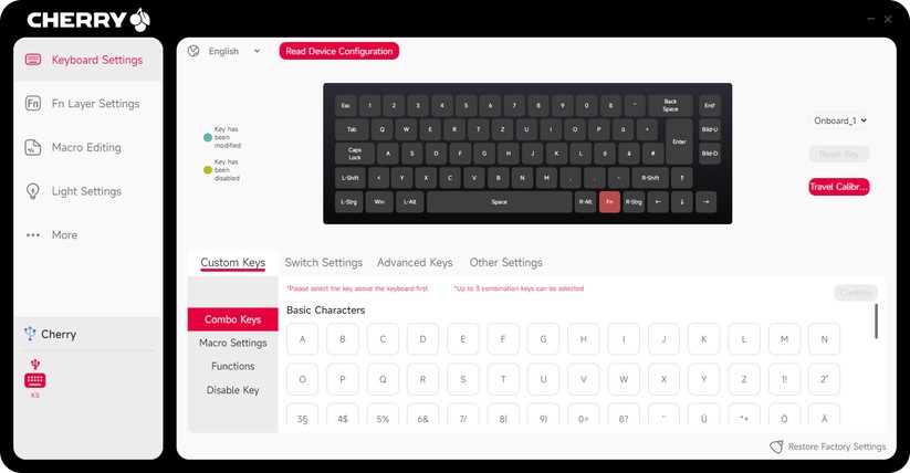 Cherry Xtrfy K5 Pro TMR Compact - Bilder App 