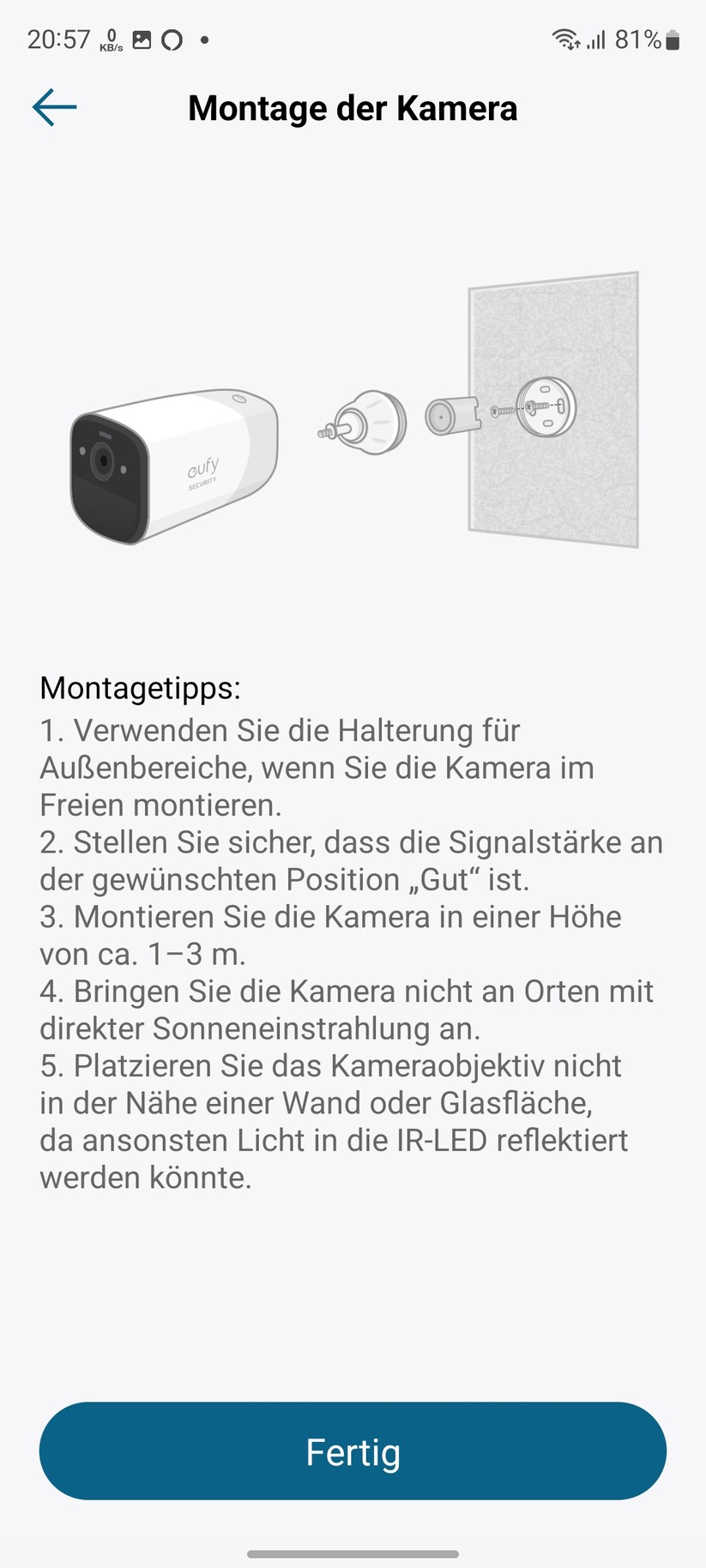 Eufy 4G LTE Starlight: Montage