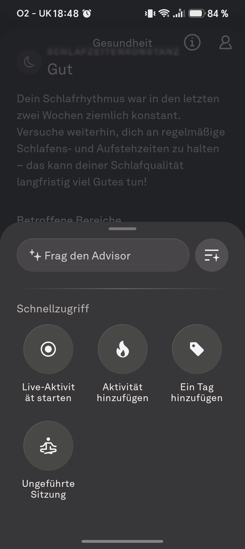 Oura Ring 5: App-Screenshots