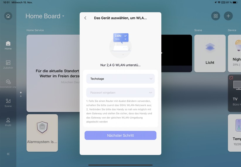 PTZ-Überwachungskamera Aqara E1: Inbetriebnahme, Homekit, Bedienung, Aufnahmen
